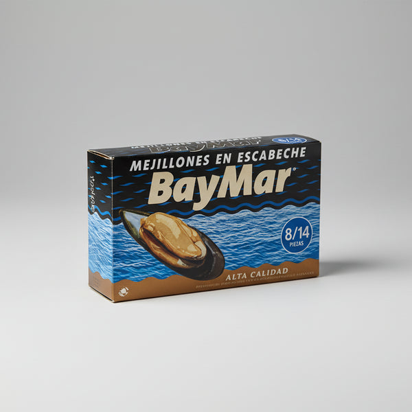 Mejillones en Escabeche 8/14 BayMar Lata Gourmet - 120 ml