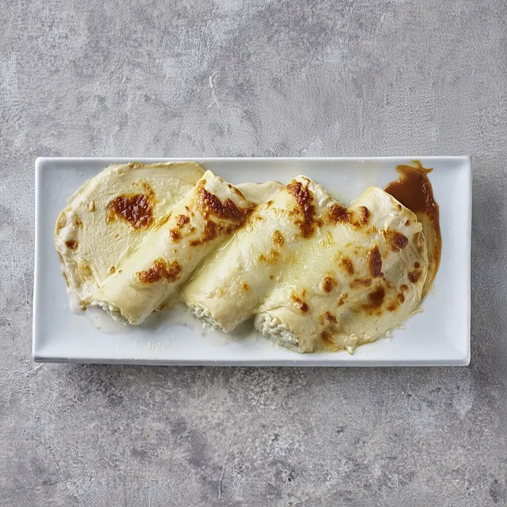 Canelones de brandada de bacalao con bechamel casera gratinada – Prepared Meals & Entrées | Bacalalo gourmet