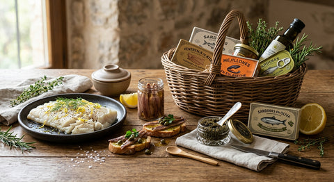 Cesta gourmet pescatariana: todo el sabor del mar sin carne (opciones reales 2026)