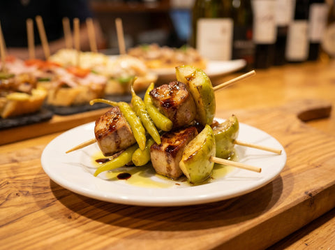 Gilda de foie y manzana