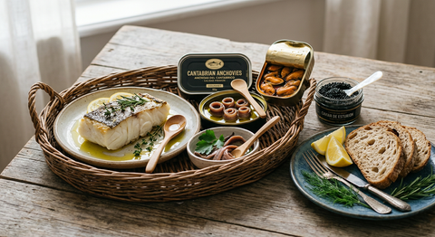 Cesta del mar Mediterráneo: 12 productos imprescindibles del pescado y marisco gourmet español