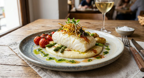 Bacalao confitado a baja temperatura: técnica, tiempos y receta de chef
