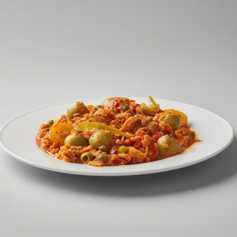 Bacalao a la mexicana navideño
