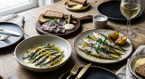 Boquerones vs Sardinas vs Arenques: Comparativa del Pescado Azul Pequeño