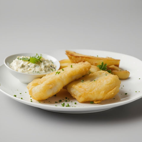 Fish & chips de bacalao