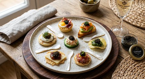 7 Recetas con caviar: canapés elegantes y degustación en casa