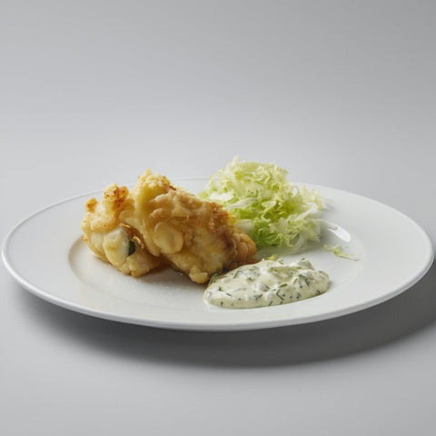 Bacalao crujiente con salsa tártara
