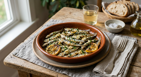 Anchoas al horno: receta fácil, jugosa y rápida