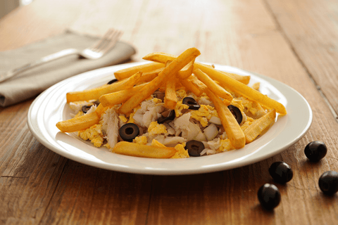 Bacalao dorado (Bacalhau à Brás): la receta portuguesa que enamora - Bacalalo