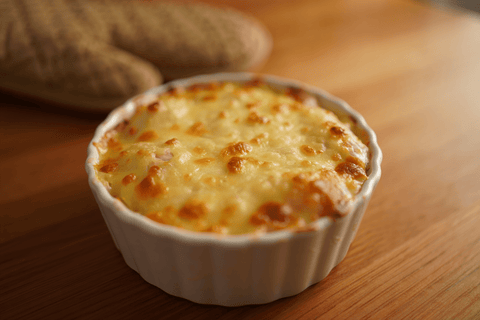 Bacalao gratinado: receta fácil con bechamel y queso - Bacalalo