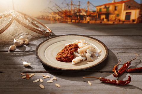 Bacallà amb Romescada: Receta Catalana de Bacalao con Salsa Romesco - Bacalalo