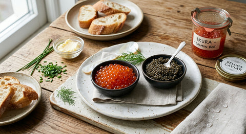 Huevas de Salmón vs Caviar: Diferencias, Sabor y Precio