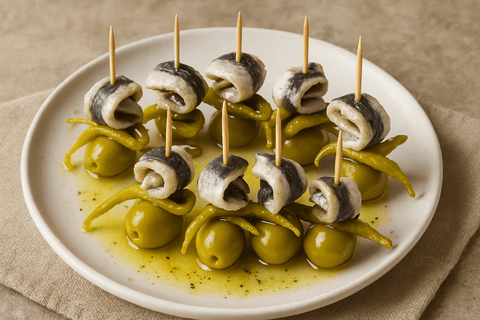 Gildas perfectas: el aperitivo vasco que conquista España - Bacalalo