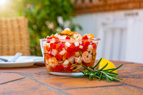 Salpicón de marisco: receta fresca y elegante - Bacalalo