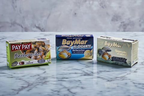 Berberechos en conserva - Bacalalo