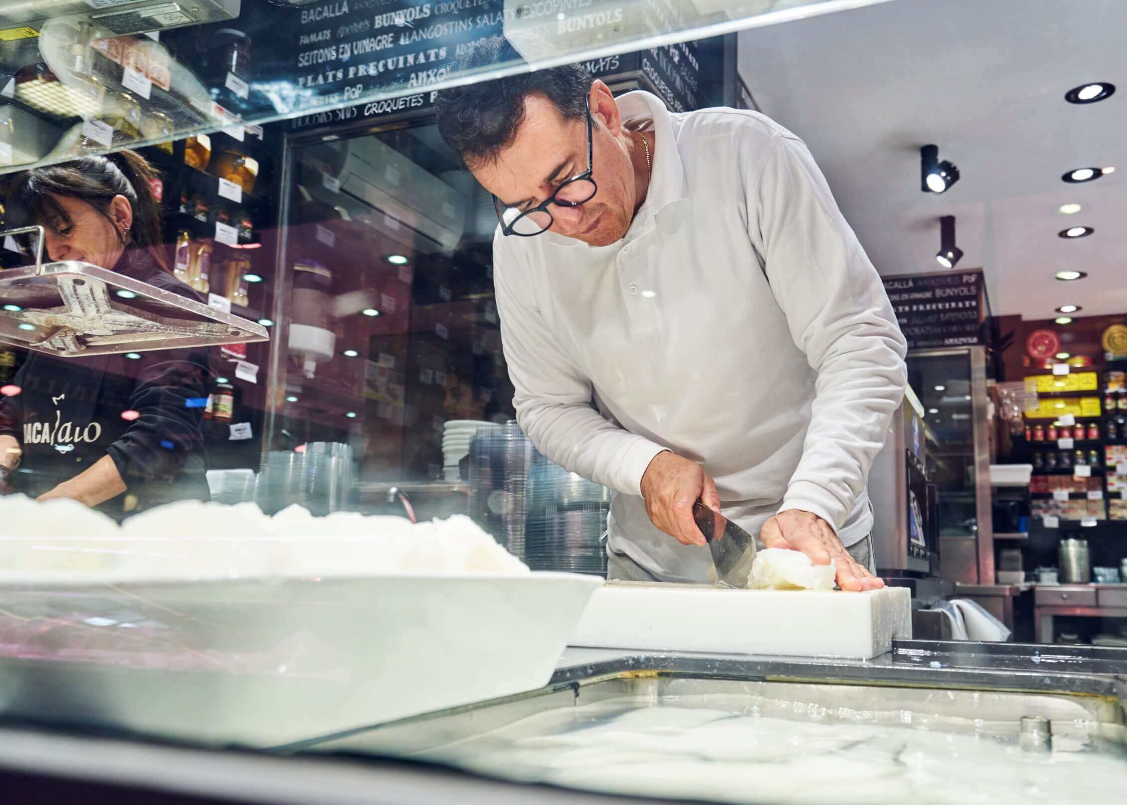 Bacalalo - parada moderna Mercat del Ninot Barcelona