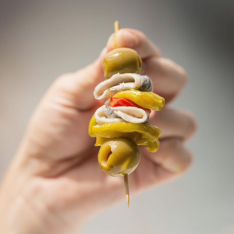 Gilda donostiarra de boquerón mariposa pintxo clásico 1
