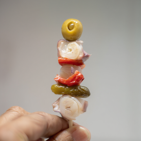 Gilda de pulpo gallego artesanal pintxo gourmet 8