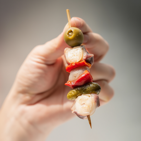 Gilda de pulpo gallego artesanal pintxo gourmet 4