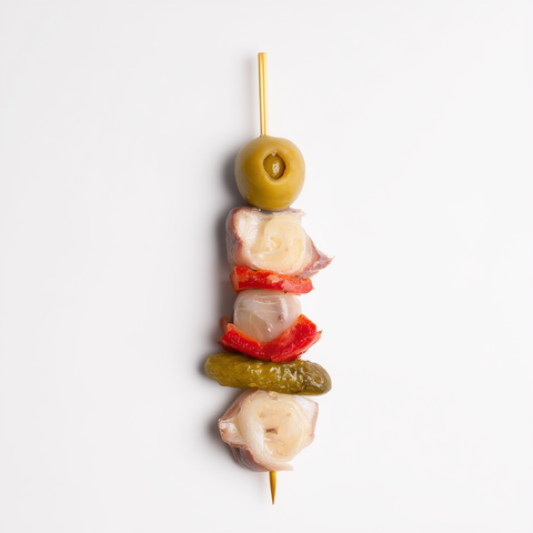 Gilda de pulpo gallego artesanal pintxo gourmet 2