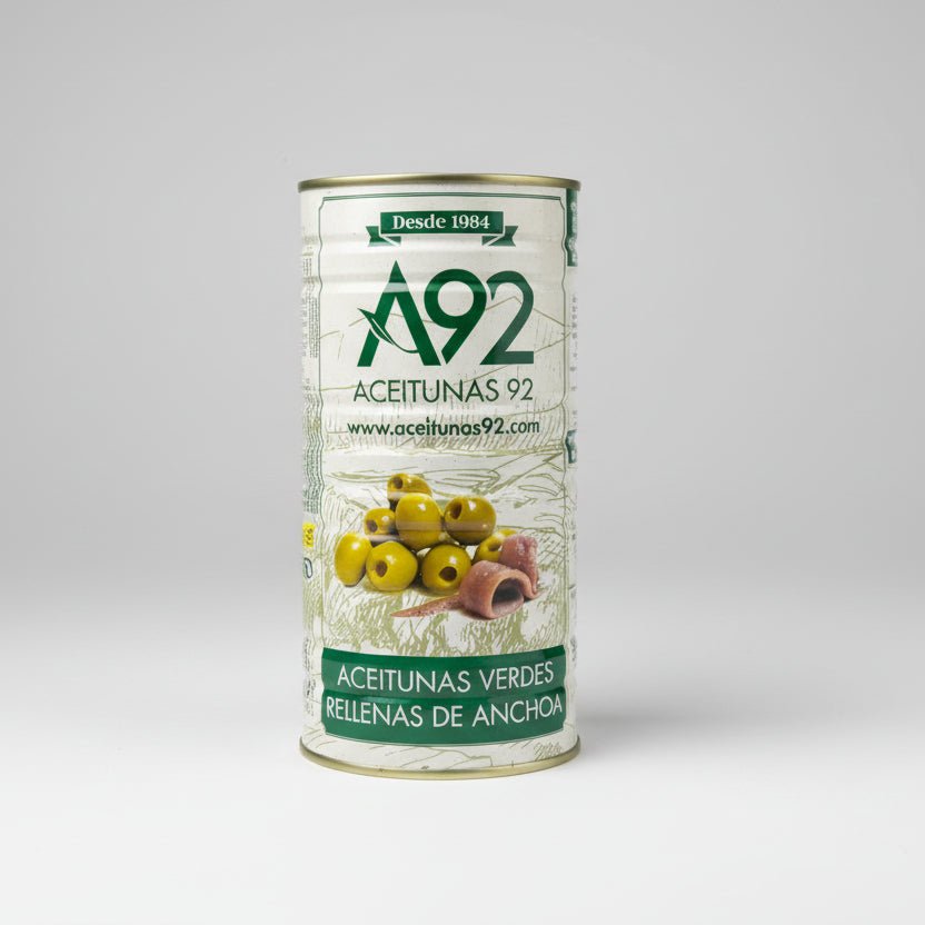 Aceitunas Verdes Rellenas de Anchoa Formato Familiar - 1,5 kg | A92