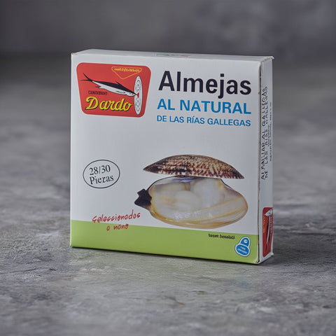 Almejas al Natural Rías Gallegas 28/30 Piezas – Bacalalo