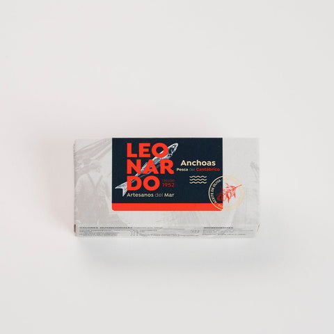 Anchoas del Cantábrico Aceite Oliva Gourmet Leonardo - 50g – Bacalalo