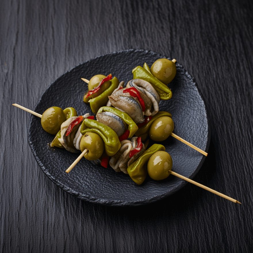 gildas aperitivos vascos bacalalo