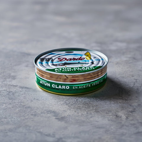 Atún Claro en Aceite Vegetal - Dardo 1000g – Bacalalo