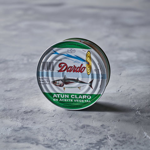 Atún Claro en Aceite Vegetal - Dardo 1000g – Bacalalo