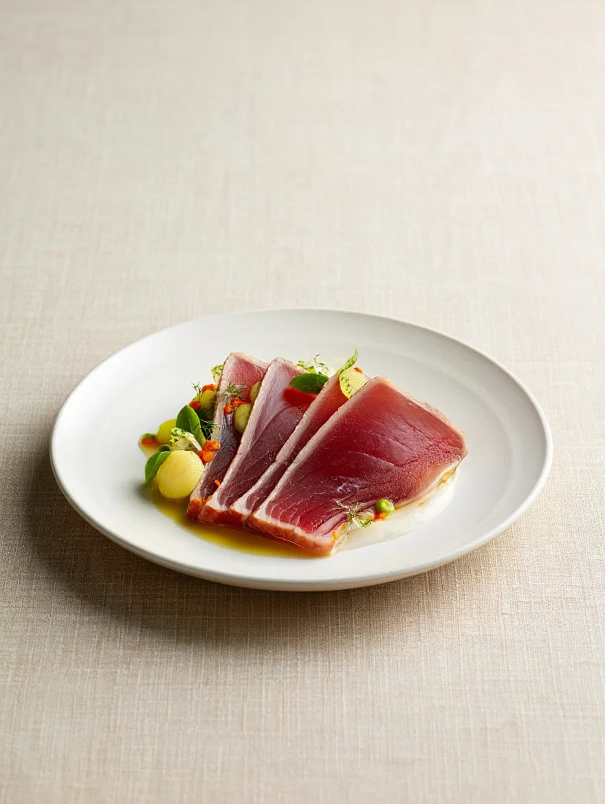 Atún encebollado - fotografía editorial premium para Atún encebollado: la receta marinera que nunca falla