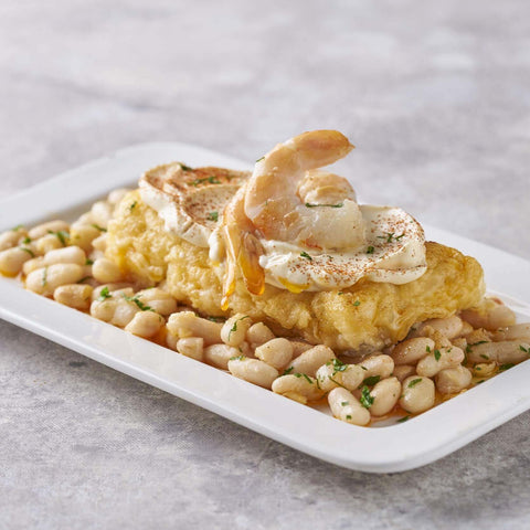 Morro de bacalao con all i oli y judías tiernas – Prepared Meals & Entrées | Bacalalo gourmet