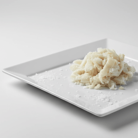 Bacalao Desmigado Tradicional Seco - 500g - envase y embalaje premium