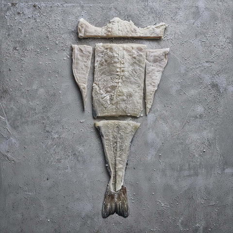 bacalao desalado cortado a trozos tradicional