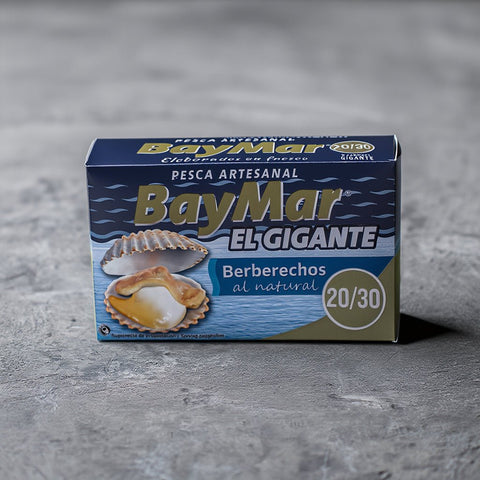 Berberechos al Natural 20/30 piezas – BayMar El Gigante – Bacalalo