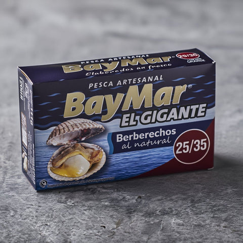 Berberechos al Natural 25/35 BayMar Lata 120 ml – Bacalalo