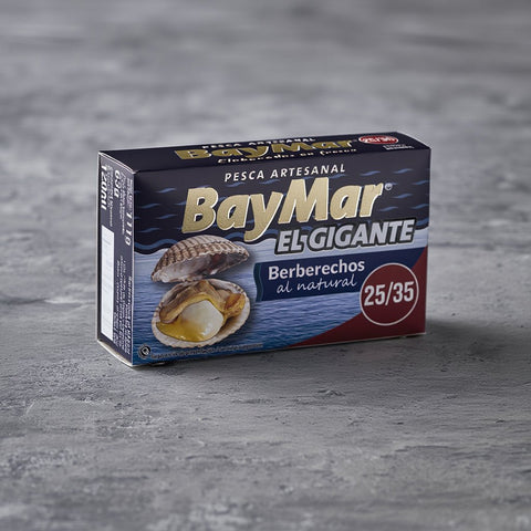 Berberechos al Natural 25/35 BayMar Lata 120 ml – Bacalalo