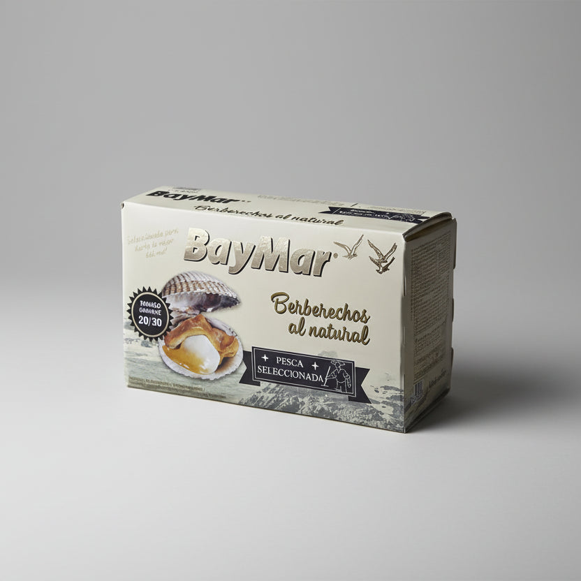 Berberechos al Natural 25/35 Piezas - 110g | BayMar Pesca Selección