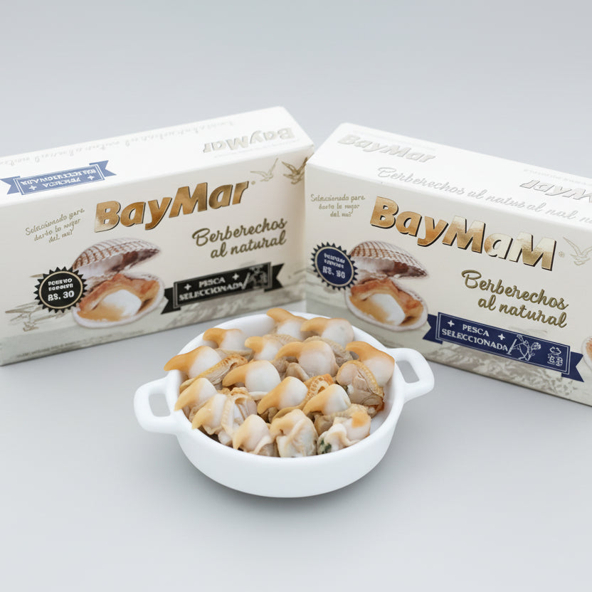 Berberechos al Natural 25/35 Piezas - 110g | BayMar Pesca Selección - presentación y formato
