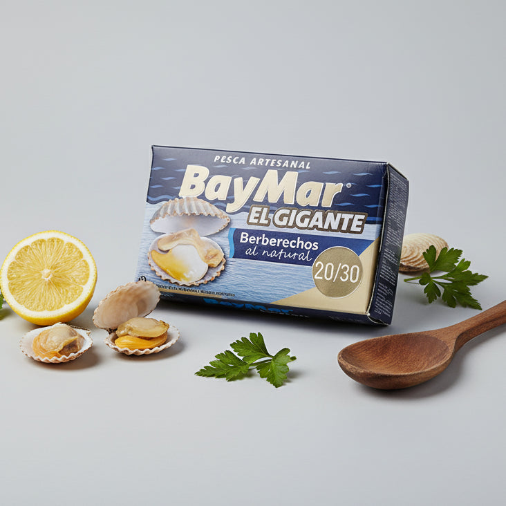Berberechos al Natural El Gigante, perfectas como aperitivo o en arroces