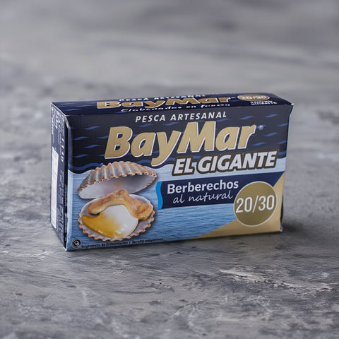 Berberechos al Natural El Gigante 20/30 Piezas – 120 ml – Bacalalo