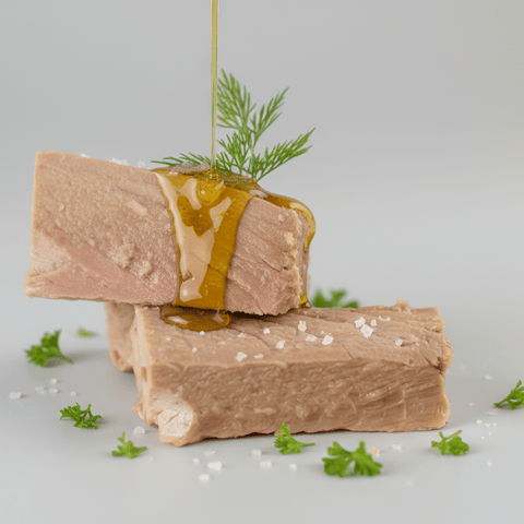 Ventresca de Bonito del Norte en Aceite de Oliva - 260g | Olasagasti - vista cercana del producto