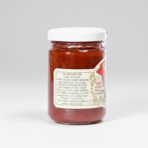 Carne de Ñora 100% Natural Tarro de Cristal - 125g | La Legua - textura y aspecto natural