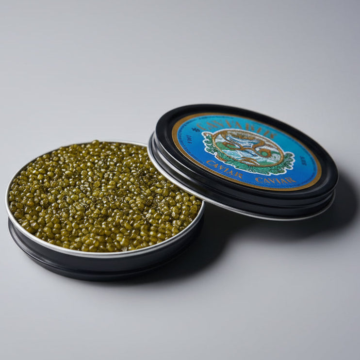 Caviar Osetra Imperial Iraní en su envase original listo para enviar
