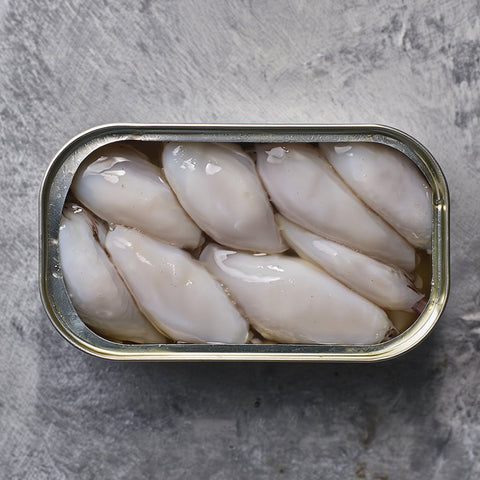 Chipirones Rellenos en Aceite de Oliva Dardo 8/10 uds – Bacalalo