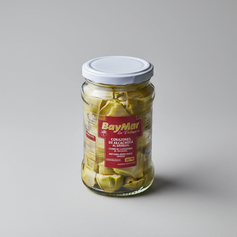 Natural Artichoke Hearts 20-30 Pieces - 340ml Jar