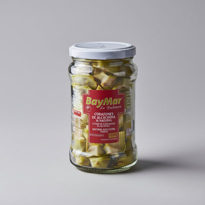 Corazones de Alcachofa al Natural 20-30 Piezas - Frasco 340 ml