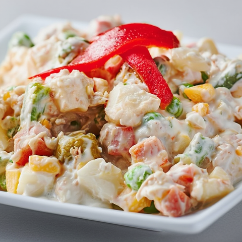 Ensaladilla Rusa Tradicional con Atún (1 tarrina) – 500g – Bacalalo
