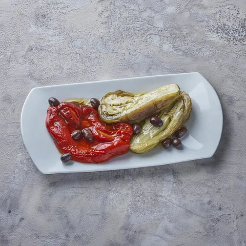 Escalivada de berenjena y pimiento rojo asados al horno – Prepared Appetizers & Side Dishes | Bacalalo gourmet