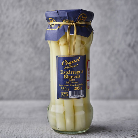 Espárragos Blancos Extra Gruesos D.O. Navarra 4/6 Coquet 540 g – Bacalalo